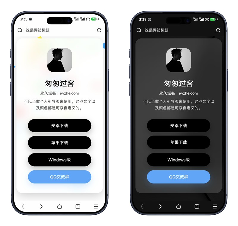 APP下载页 网站引导页 带后台