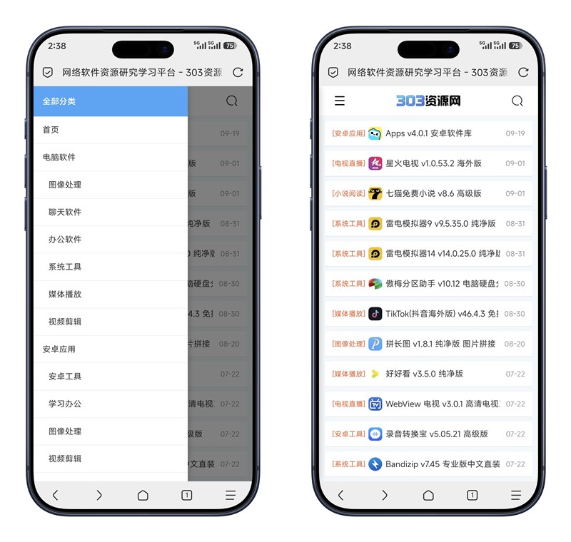 303资源网源码/简约软件库源码/app下载站源码